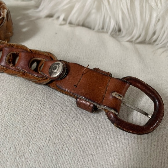 Pepe Brown Leather Belt With Removable Buckle - Picture 2 of 9